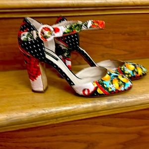 Dolce and Gabbana colorful leather shoes